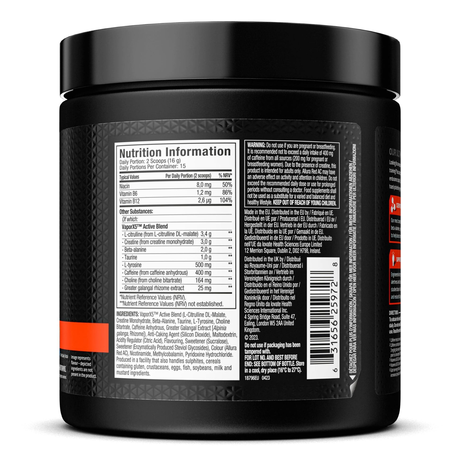 ⚡ MuscleTech Vapor X5 Pre-Workout | 252 г | 30 Дози | Бустер за Енергия и Издръжливост - urmax