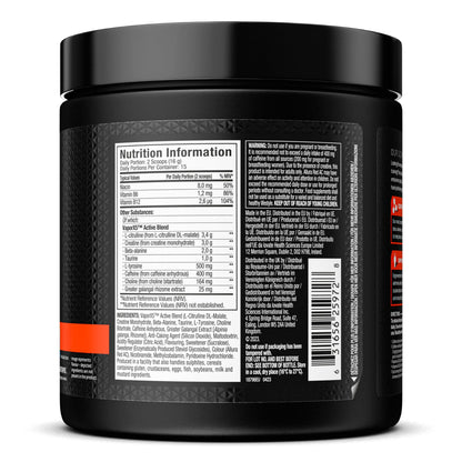 ⚡ MuscleTech Vapor X5 Pre-Workout | 252 г | 30 Дози | Бустер за Енергия и Издръжливост - urmax