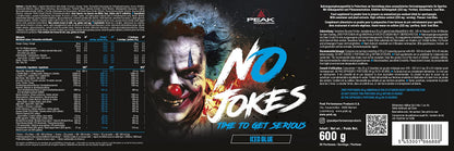 PEAK No Jokes - 600g | Концентриран Pre Workout Booster с L-Citrullin, L-Arginin HCl, Кофеин и Beta-Alanin за напомпаност, фокус и експлозивна енергия | Веган | Различни вкусове - urmax