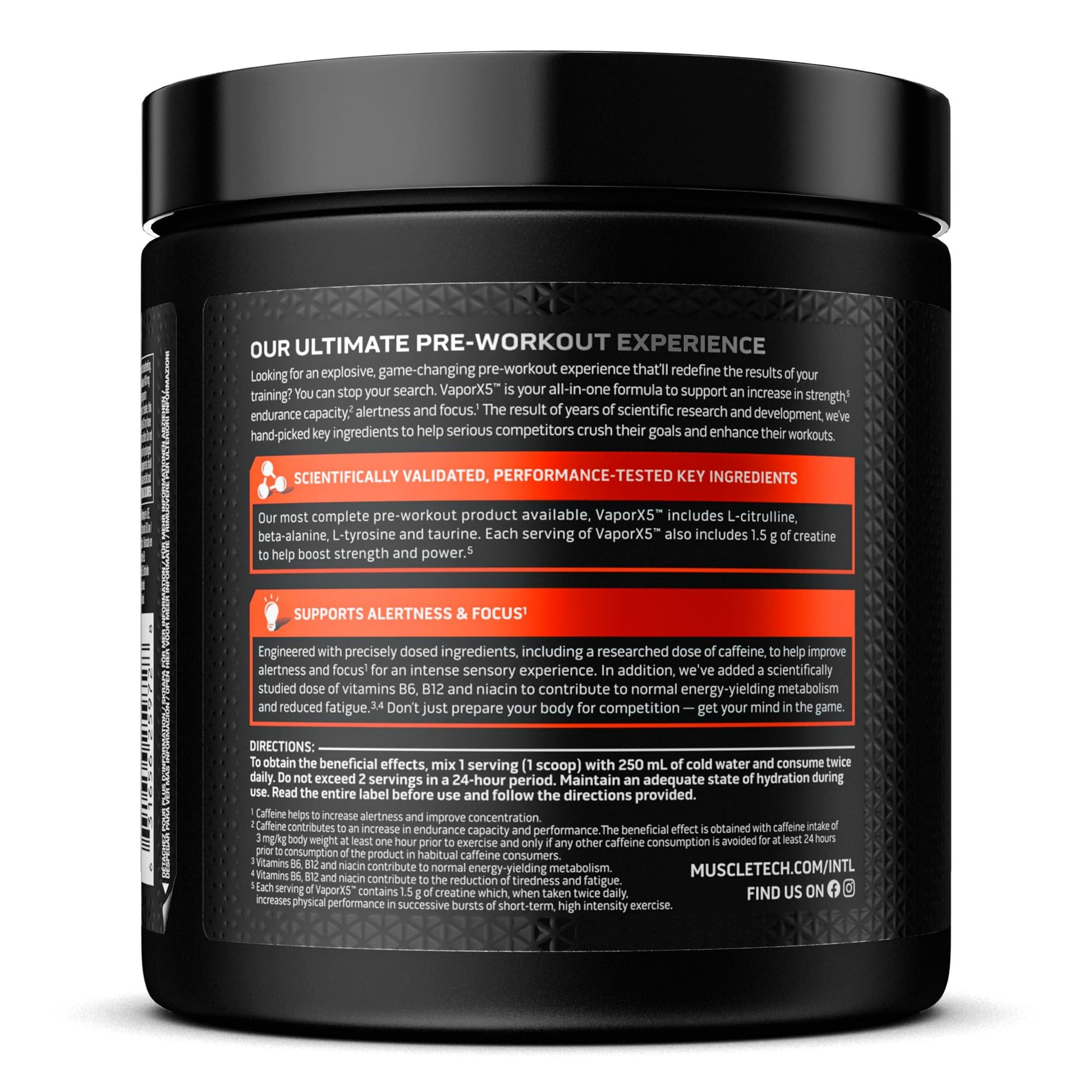 ⚡ MuscleTech Vapor X5 Pre-Workout | 252 г | 30 Дози | Бустер за Енергия и Издръжливост - urmax