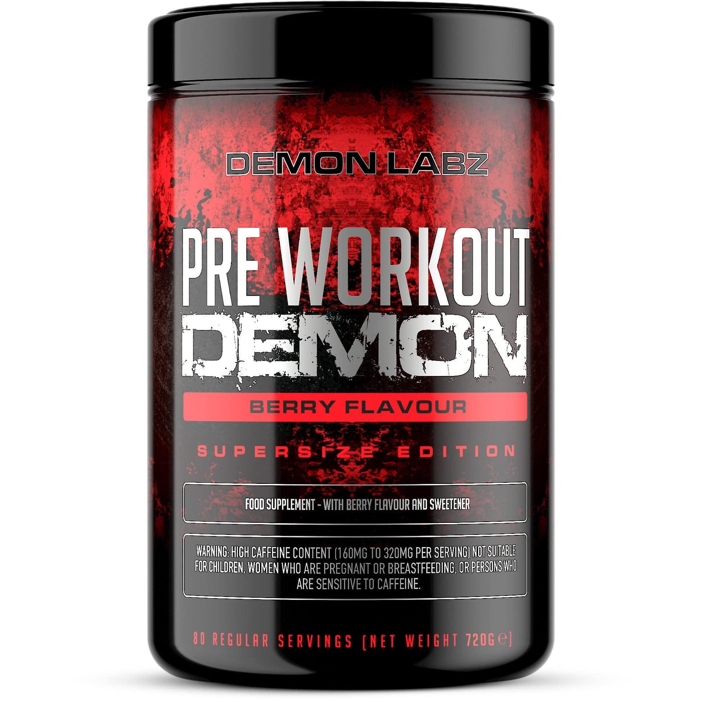🔥 Pre Workout Demon – 360g | Blauer Himbeer | 40 Дози | Pre-Workout Booster с Креатин, Бета-Аланин, Таурин и Кофеин | Веган | Климатично неутрален | Произведен в Германия 🔥 - urmax