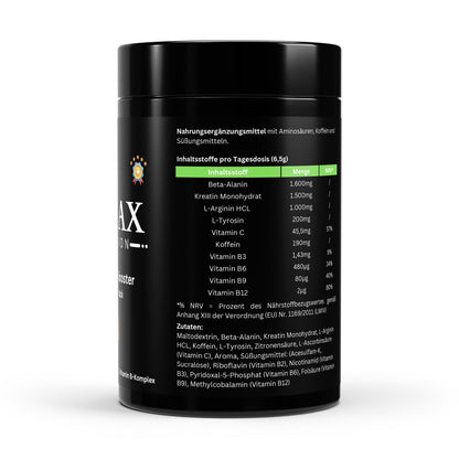 Pre-Workout Booster – Ябълка – 520 g Енергия. Мощ. Концентрация – преди всяка тренировка! - urmax
