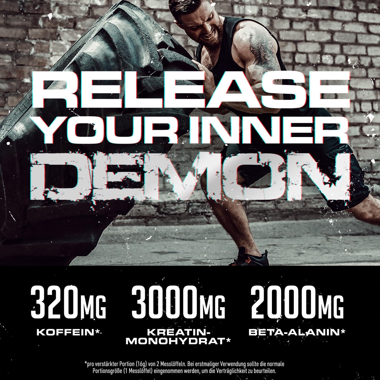 🔥 Pre Workout Demon – 360g | Blauer Himbeer | 40 Дози | Pre-Workout Booster с Креатин, Бета-Аланин, Таурин и Кофеин | Веган | Климатично неутрален | Произведен в Германия 🔥 - urmax