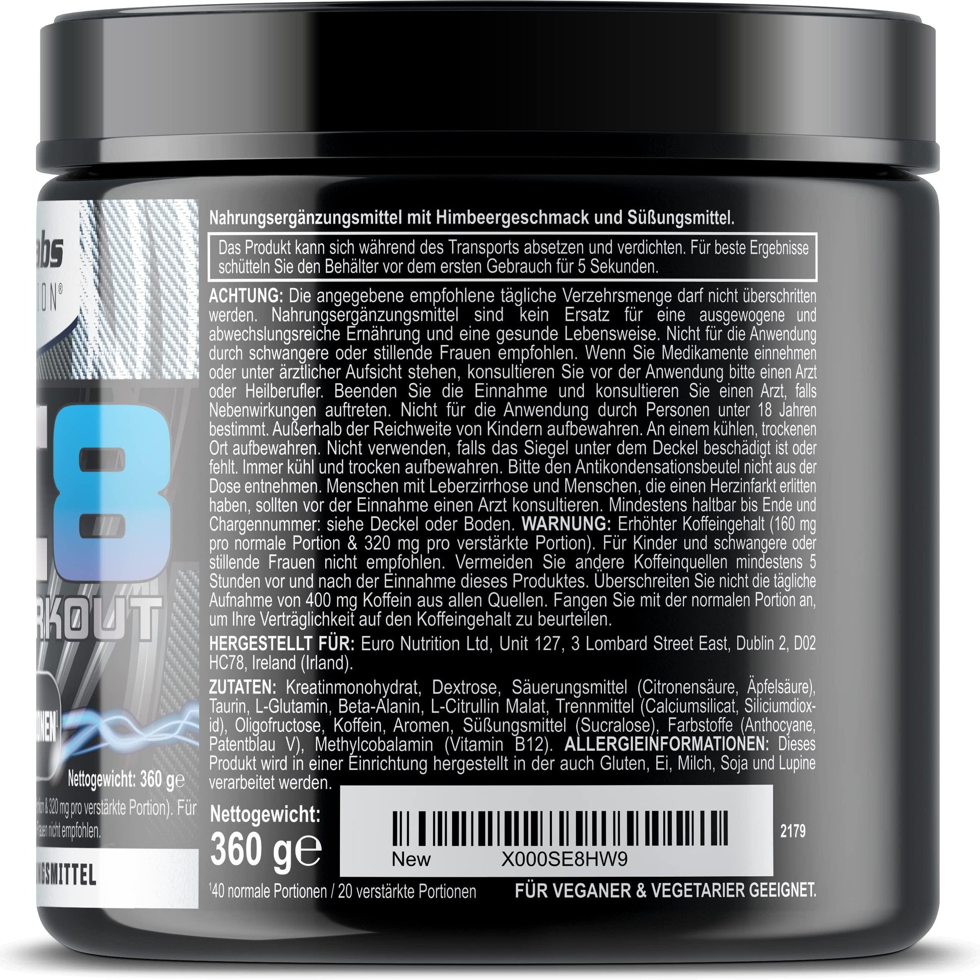 🔥 AC8 – PRE WORKOUT BOOSTER | 360Г | 40 ПОРЦИИ | МОЩЕН ТРЕНИРОВОЧЕН ПАРТНЬОР ЗА МЪЖЕ И ЖЕНИ 🔥 - urmax