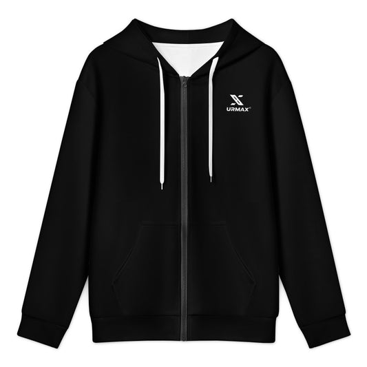 URMAX™ Herren-Sweatshirt mit Reißverschluss – Black Core Edition