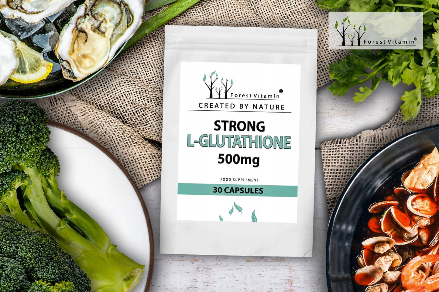 💎 GLUTATHION REDUZIERT STARK 500 mg – 100 Kapseln | Waldvitamin