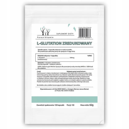💎 GLUTATHION REDUZIERT STARK 500 mg – 100 Kapseln | Waldvitamin