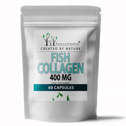 🌊 FOREST MARINE COLLAGEN FISH – 400 mg – 60 капсули Сила от морето за твоите стави, кожа, кости и коса!
