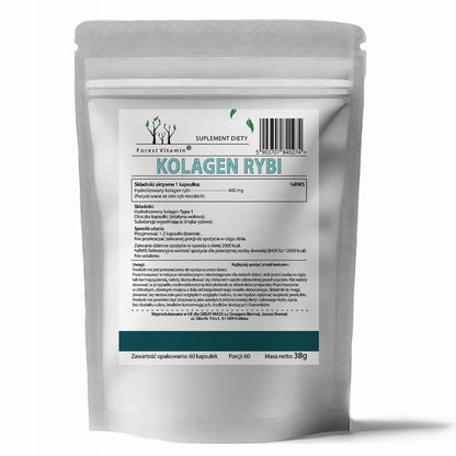 🌊 FOREST MARINE COLLAGEN FISH – 400 mg – 60 капсули Сила от морето за твоите стави, кожа, кости и коса!
