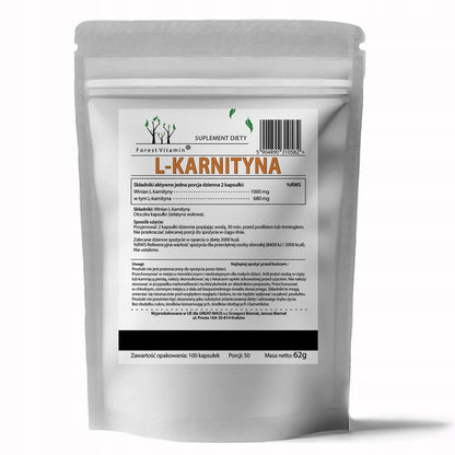 🔥 L-CARNITIN 1000 mg – 100 Kapseln | Waldvitamin