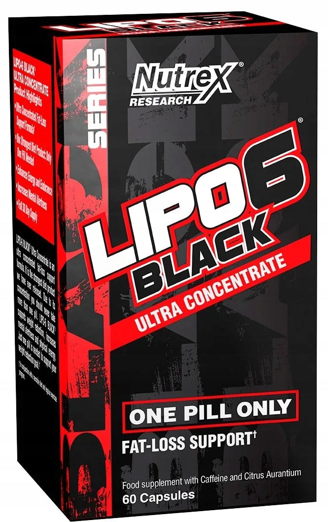 🔥 Nutrex - Lipo-6 Black Ultra Concentrate Fatburner - 60 Kapseln