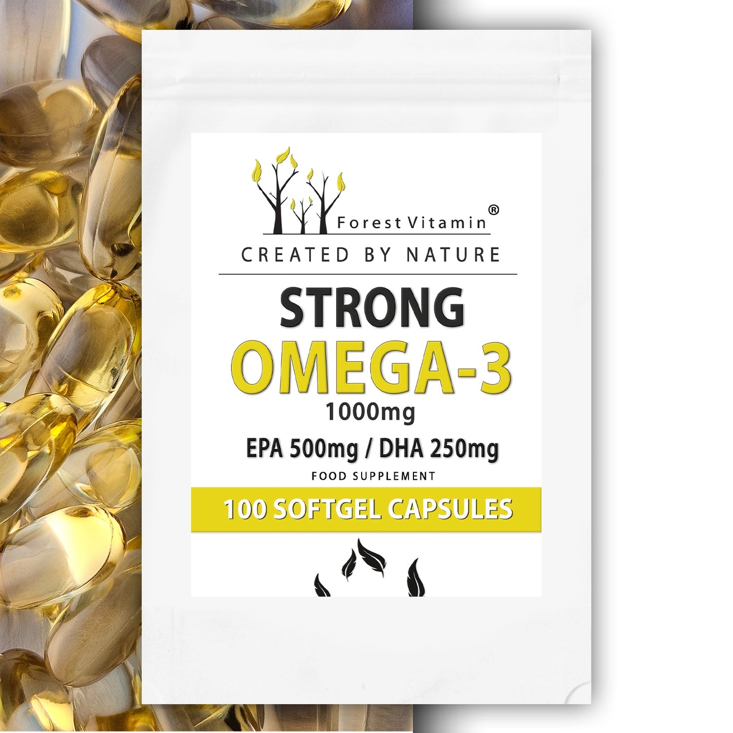 🐟 OMEGA-3 STARK – 1000 mg (EPA 500 mg / DHA 250 mg)