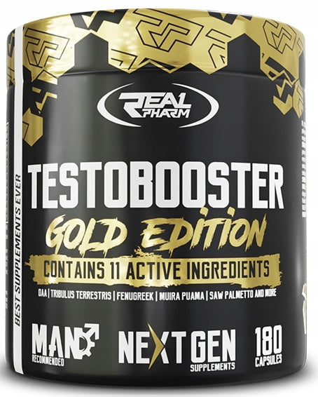 🔥 Real Pharm Testobooster Gold Edition – Естествен Бустер за Тестостерон и Енергия! 💪⚡