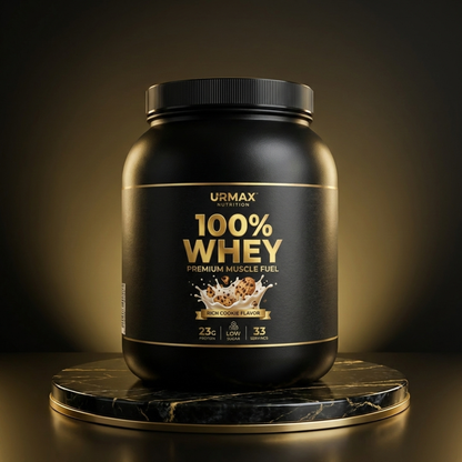 URMAX™ 100% WHEY: Premium Muskelaufbau-Booster (Intensiver Keksgeschmack / 1 kg)