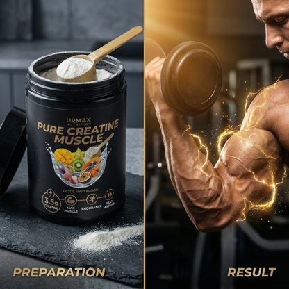 URMAX™ Pure Creatine Muscle – Exotic Fruit Fusion | 100% Microfiltered Creatine Monohydrate