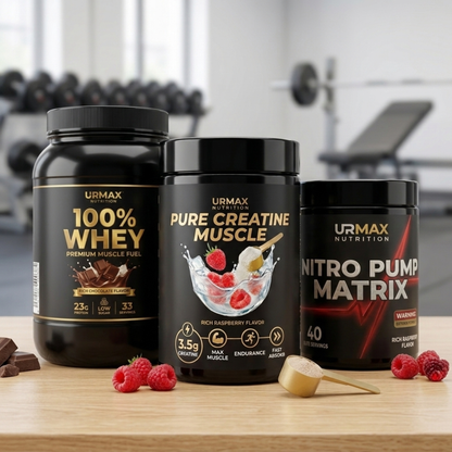 URMAX™ Pure Creatine Muscle – Rich Raspberry | 100% Microfiltered Creatine Monohydrate