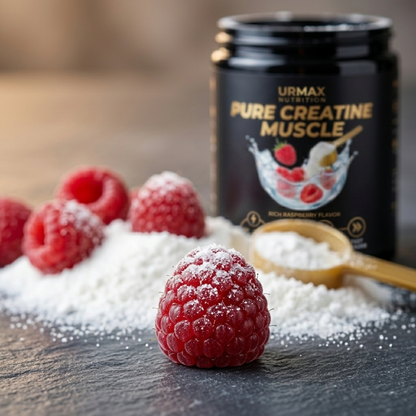 URMAX™ Pure Creatine Muscle – Rich Raspberry | 100% Microfiltered Creatine Monohydrate
