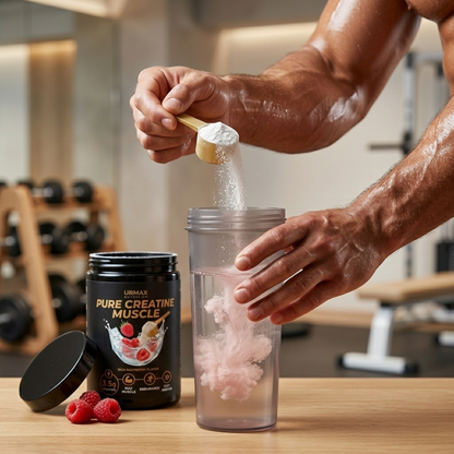 URMAX™ Pure Creatine Muscle – Rich Raspberry | 100% Microfiltered Creatine Monohydrate