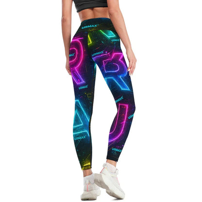 URMAX™ Neon Surge Yoga Pants — Women's Neon High Waisted Sports Leggings
