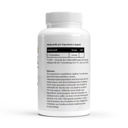 🌿 L-Tryptophan 90 капсули - Спокойствие. Баланс. По-добър сън. - urmax