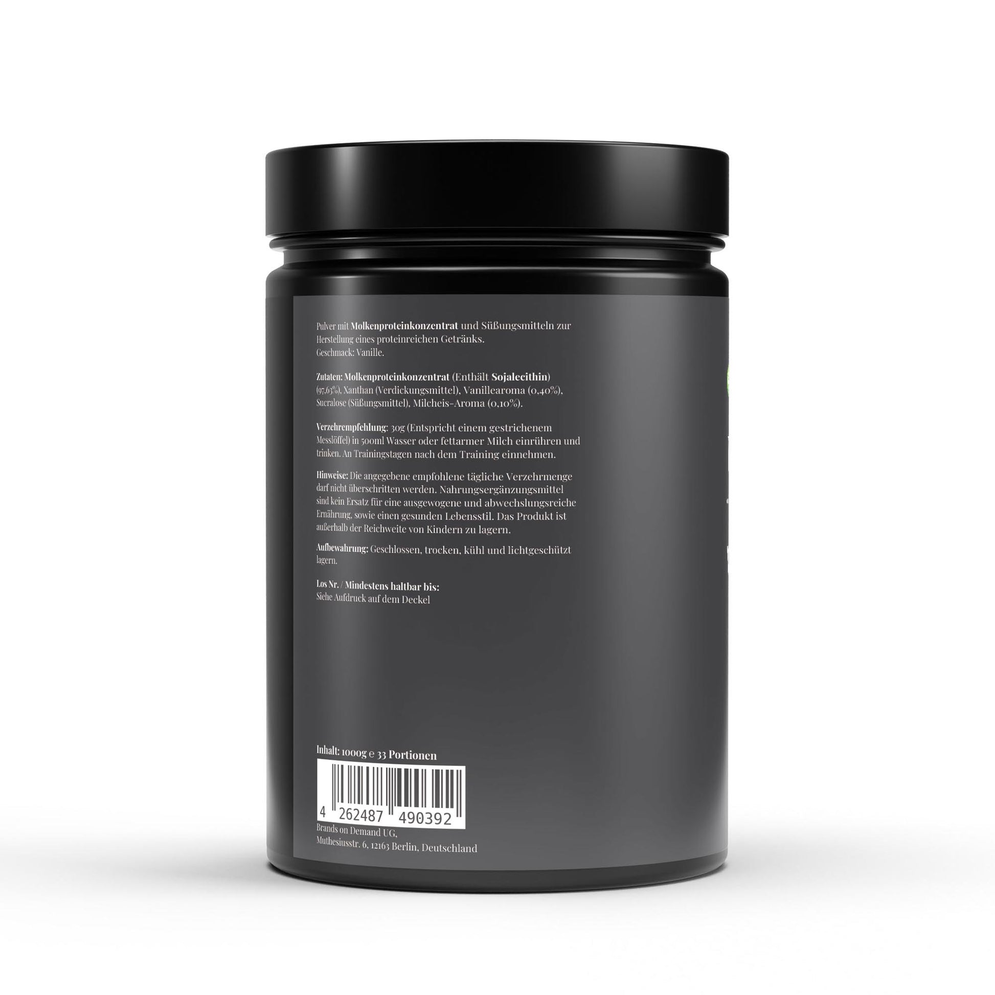 Premium Whey Protein – Ванилия 🍨 – 1000 g Класически вкус и върхова ефективност – чист суроватъчен протеин с ванилов аромат и отлична разтворимост. - urmax