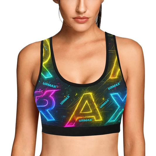 URMAX™ Neon Pulse Sport-BH — Neonfarbener Sport-BH für Damen