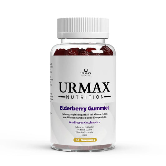 💜 Elderberry + Vitamin C + Цинк Gummies – 60 дъвчащи бонбони - urmax