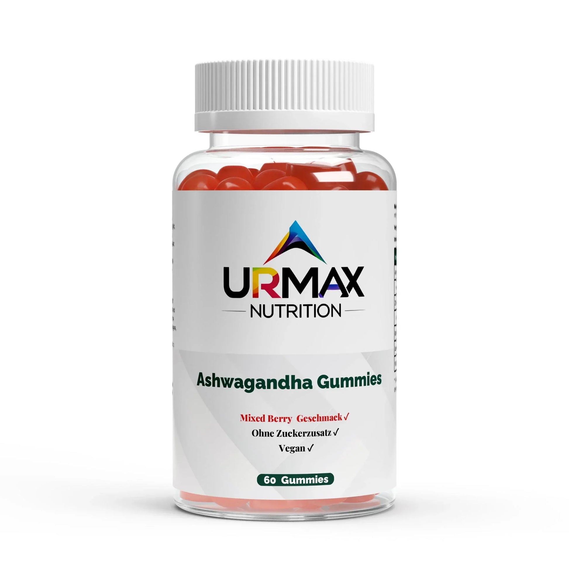 😌 Premium Ashwagandha Gummies 300 mg + Витамин B6 – 60 броя - urmax