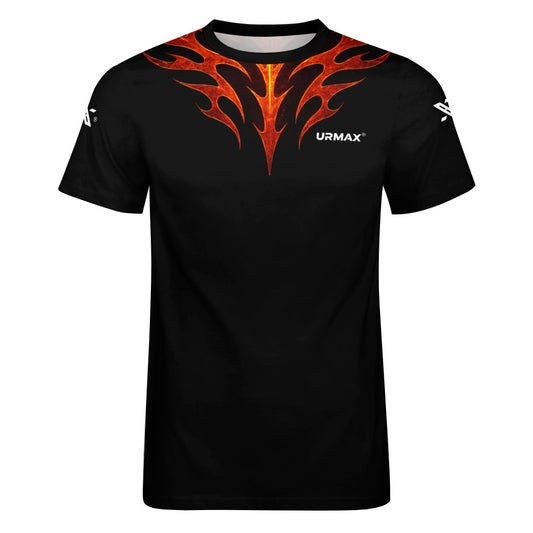 URMAX™ Herren-Baumwoll-T-Shirt – Inferno Flame Edition