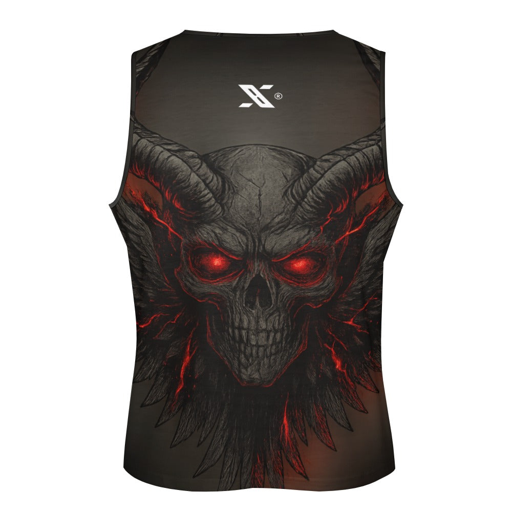 URMAX™ Herren-Tanktop „Hell Demon“ – Dunkelgraue Edition