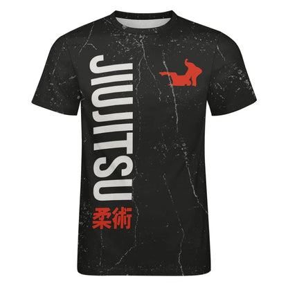 Jiu Jitsu Spirit™ – Herren-Baumwoll-T-Shirt „Black Discipline“