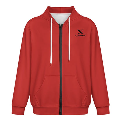 URMAX™ Herren Urban Zip Sweatshirt – FireBrick Edition