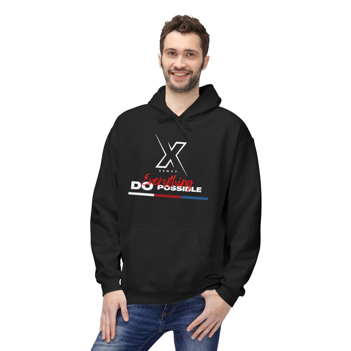 URMAX™ Motivational Fleece Hoodie – “Do Everything Possible”