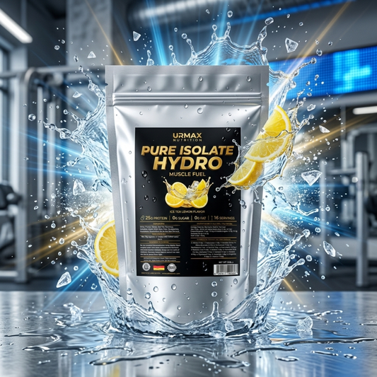 URMAX Clear Whey Isolate – Ice Tea Lemon - Freshness with impact. A protein that energizes and refreshes.