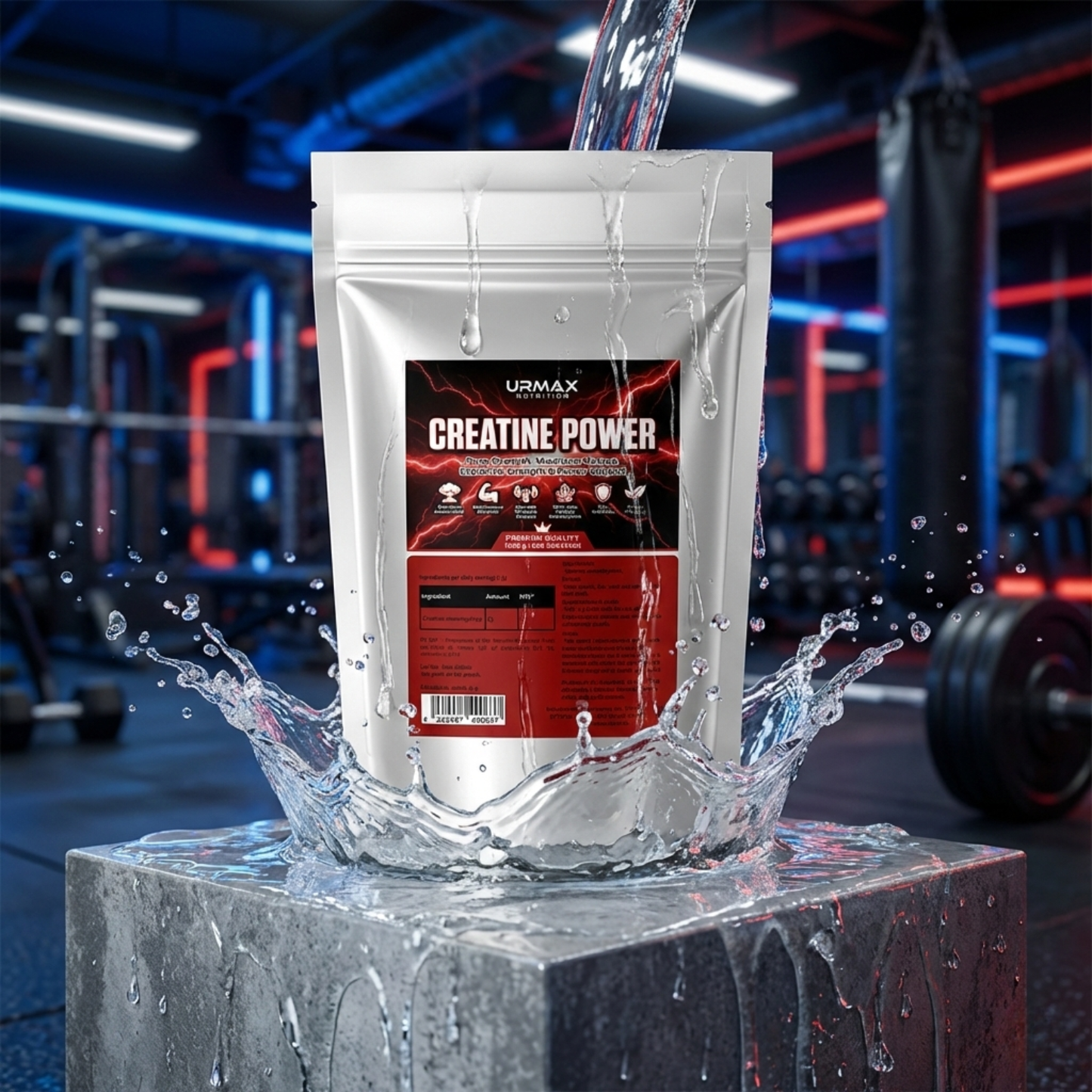 URMAX™ 100% Микронизиран Креатин Монохидрат - 1kg (Ultra-Fine 200 Mesh)